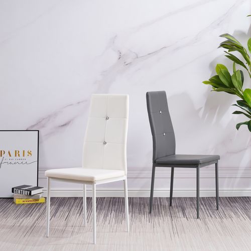 Chaises De Salle à Manger Diamond, Lot De 6, Noir