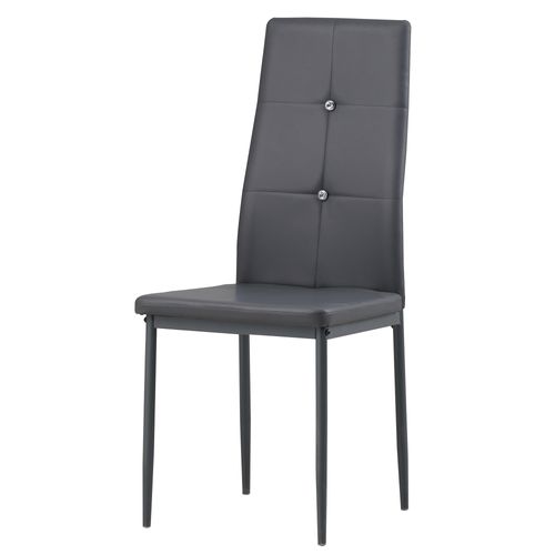 Chaises De Salle à Manger Diamond, Lot De 6, Gris