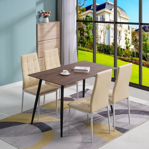 Chaises De Salle à Manger Rimini, Lot De 4 Noir