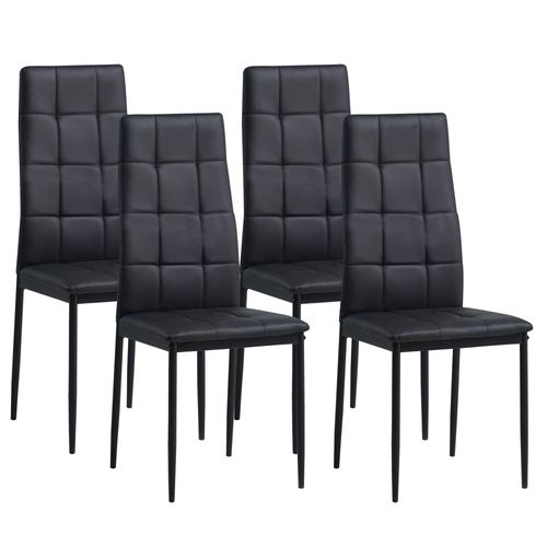 Chaises De Salle à Manger Rimini, Lot De 4 Noir