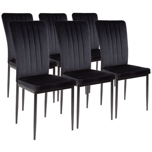 Chaises De Salle à Manger Modena, Lot De 6, Noir