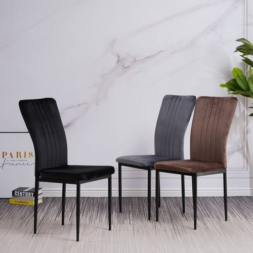 Chaises De Salle à Manger Modena, Lot De 6, Noir