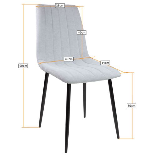 Chaises De Salle à Manger Garda, Lot De 4, Beige