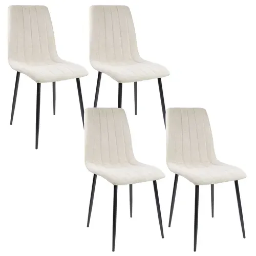 Chaises De Salle à Manger Garda, Lot De 4, Beige