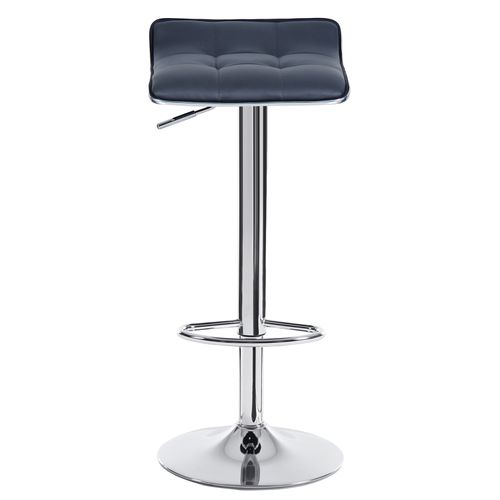 Lot De 2 Tabouret De Bar En Cuir Synthétique-Tabouret De Bar Pivotant-Hauteur Réglable-Gris