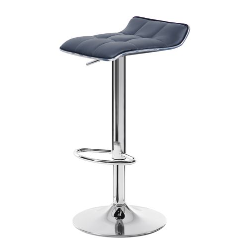 Lot De 2 Tabouret De Bar En Cuir Synthétique-Tabouret De Bar Pivotant-Hauteur Réglable-Gris