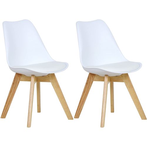 Lot De 2 Chaises De Salle À Manger.chaise De Cuisine.chaises Scandinaves Pied En Bois Blanc