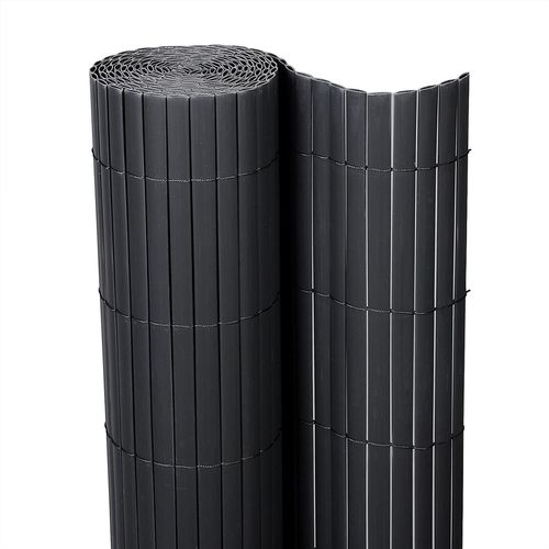 Canisse Pvc Pour Jardin Balcon Terrasse.balcon Clôture Brise-vent.brise Vue 400x120 Cm.gris