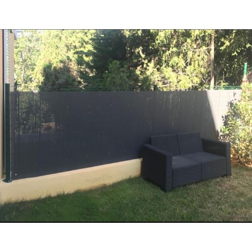 Canisse Pvc Pour Jardin Balcon Terrasse.balcon Clôture Brise-vent.brise Vue 500x160 Cm.gris