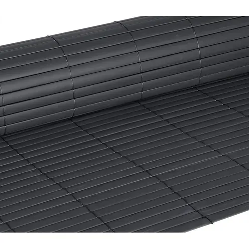 Canisse Pvc Pour Jardin Balcon Terrasse.balcon Clôture Brise-vent.brise Vue 500x160 Cm.gris