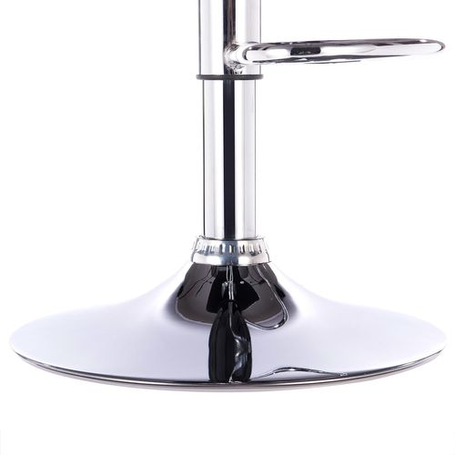 Lot De 2 Tabouret De Bar En Lin - Réglage En Hauteur Avec Dossier - Crème