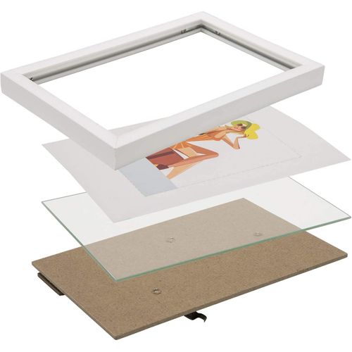 10x Cadre Photo 20x30 Cm En Plastique Pour Chambre/bureau/salle D'étude.noir