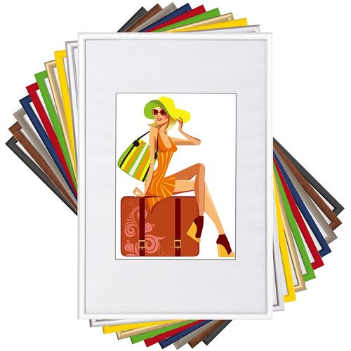 Lot De 5 Pièce Cadre Photo. Décorer Pour Maison. New Life Style. Blanc. 21x29.7cm A4.