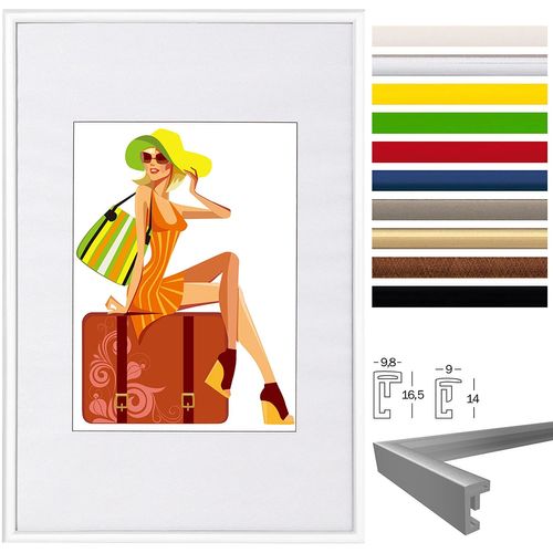 Lot De 5 Pièce Cadre Photo. Décorer Pour Maison. New Life Style. Blanc. 21x29.7cm A4.