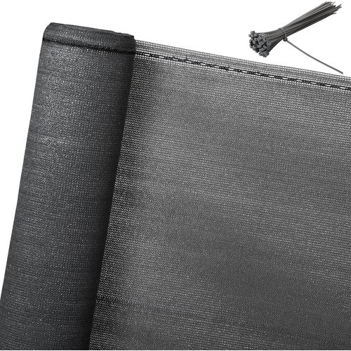 Brise Vue Renfoncé Pour Balcon.protection Contre Le Vent.le Soleil.la Poussière.1.2x6m.anthracite