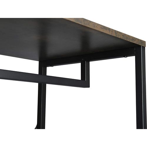 Vestiaire - Métal Et Bois - Noir+rouille - 90 X 40 X 204.5 Cm