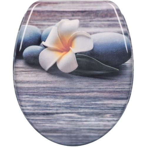 Couvercle De Wc Avec Softclose Fonction.abattant Wc En Duroplaste.45.5x37.1cm.bois Blanc