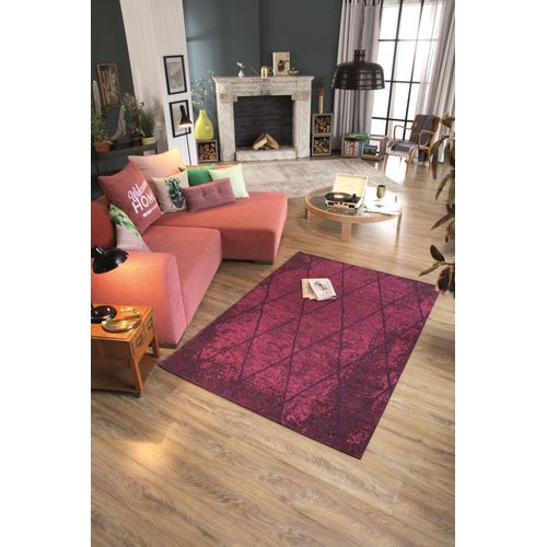 Tapis Graphique Et Brillant Fine Lines 50x80 Cm - Lilas