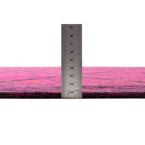 Tapis Graphique Et Brillant Fine Lines 50x80 Cm - Lilas