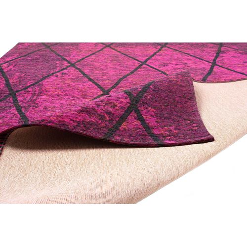 Tapis Graphique Et Brillant Fine Lines 50x80 Cm - Lilas