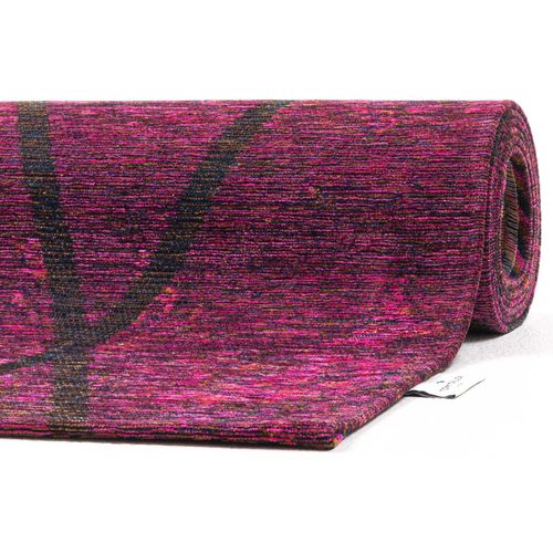 Tapis Graphique Et Brillant Fine Lines 50x80 Cm - Lilas