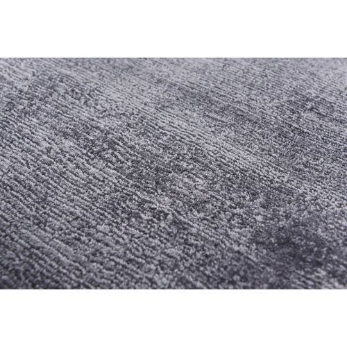 Tapis En Viscose Tissé Main Aspect Vieilli - Shine 85x155 Cm - Anthracite