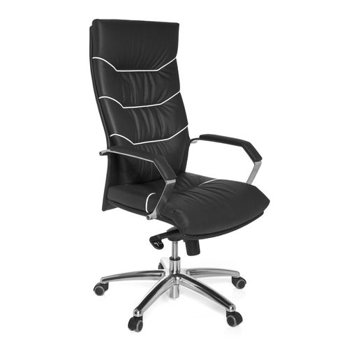 Design Chaise Bureau Chaise Exécutif Ergonomique Chaise De Pivotant Cuir Noir