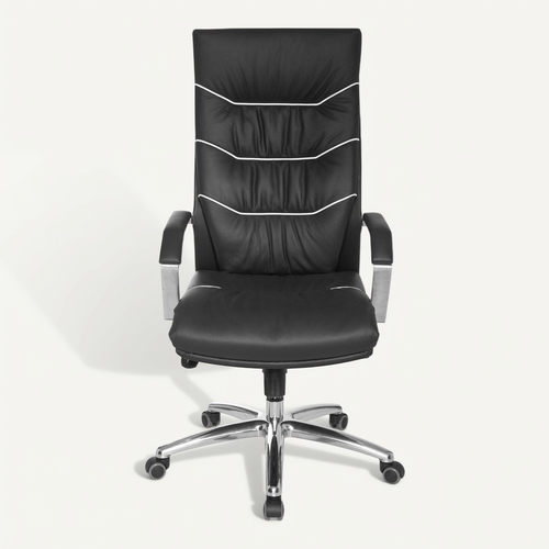 Design Chaise Bureau Chaise Exécutif Ergonomique Chaise De Pivotant Cuir Noir