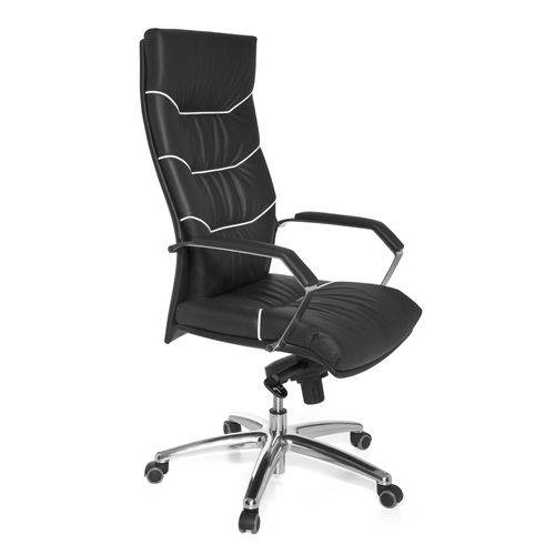 Design Chaise Bureau Chaise Exécutif Ergonomique Chaise De Pivotant Cuir Noir