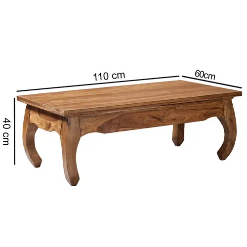 Table Basse Bois Massif 110x40x60 Cm Table D'appoint Table De Salon Sheesham