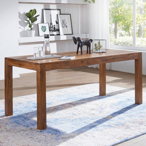 Table De Salle à Manger Bois Massif Table De Cuisine Sheesham Petit 60 Cm