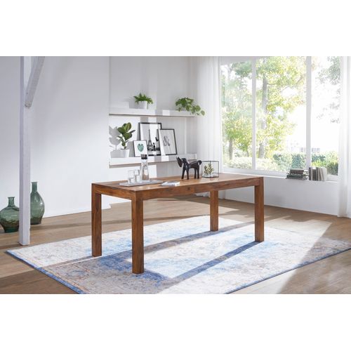 Table De Salle à Manger Bois Massif Table De Cuisine Sheesham Petit 60 Cm