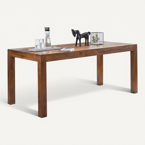 Table De Salle à Manger Bois Massif Table De Cuisine Sheesham Petit 60 Cm