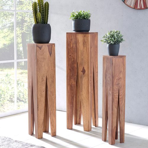 Tables Gigogne Bois Massif Table D'appoint Lot De 3 Table Basse Ensemble Acacia