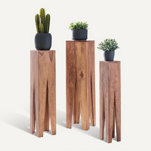 Tables Gigogne Bois Massif Table D'appoint Lot De 3 Table Basse Ensemble Acacia