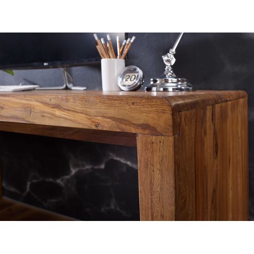 Bureau 180 Cm Table D’ordinateur Bois Massif Sheesham Table De Travail
