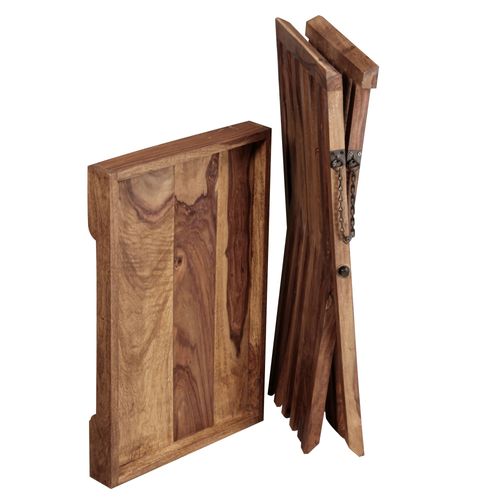 Table D'appoint Bois Massif 60x57x40 Cm Bout De Canapé Table De Salon