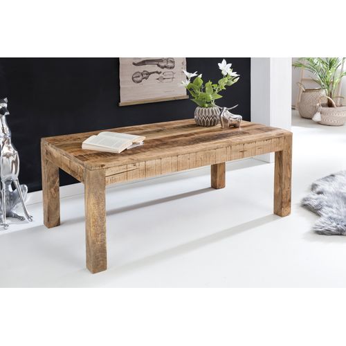 Table Basse Bois Massif 110x47x60 Cm Table En Bois Table D'appoint Salon