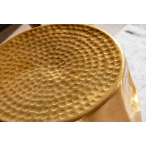 Table D'appoint Metal 30x47x30 Cm Table Basse De Salon Ronde Orientale