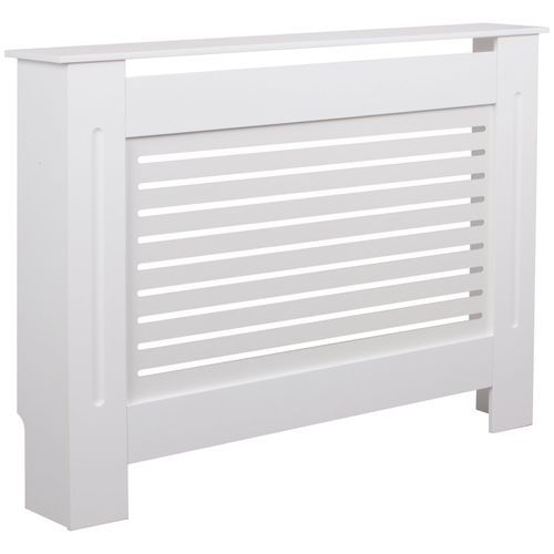 Cache radiateur Blanc Moderne 112x82x19 cm