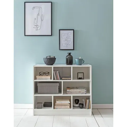 Étagère à Livres 80x68,5x29,5 Cm Design Étagères Debout Garde-manger