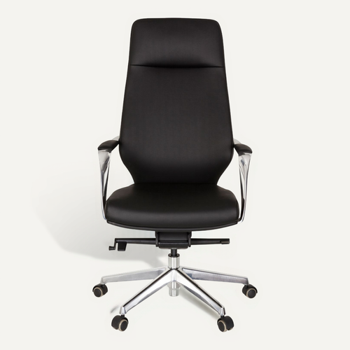 Fauteuil De Bureau Velvet Simili Noir Accoudoirs Fournis, Surface Toucher Doux "softpad"