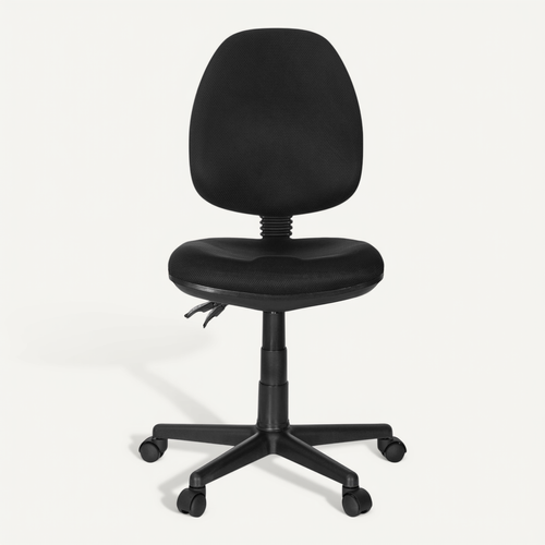 Chaise De Bureau City 25 Tissu Noir Sans Accoudoirs