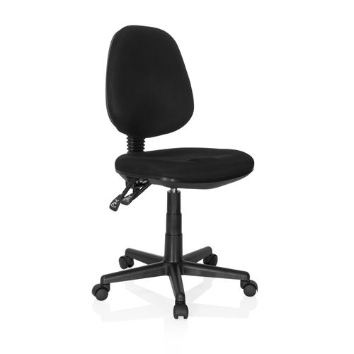 Chaise De Bureau City 25 Tissu Noir Sans Accoudoirs