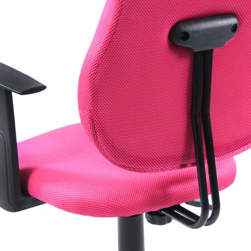Chaise Pivotante Pour Des Enfants Kiddy Style Tissu Rose/gris Accoudoirs Compris