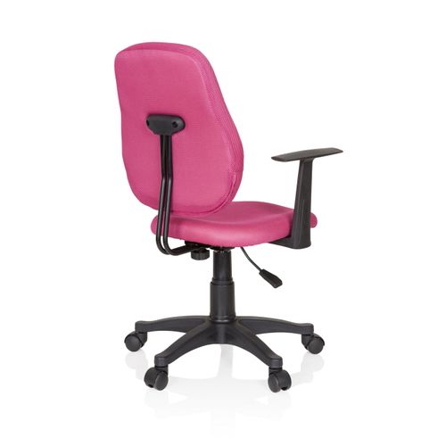 Chaise Pivotante Pour Des Enfants Kiddy Style Tissu Rose/gris Accoudoirs Compris
