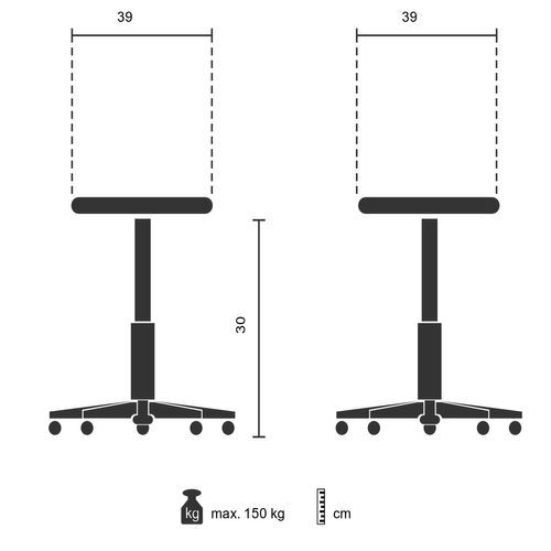 Tabouret Marchepied Tio-s Plastique Gris