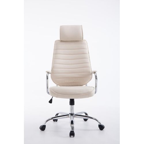 Fauteuil De Bureau Rako Tissu Crème