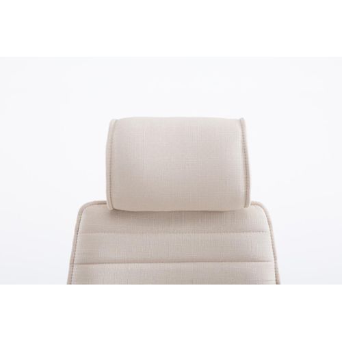 Fauteuil De Bureau Rako Tissu Crème