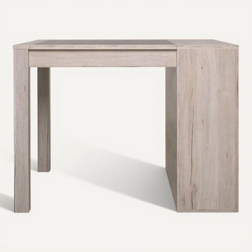 Mange debout L.120 MALTA décor chêne et béton foncé vue de face